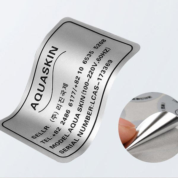 亮银不干胶标签